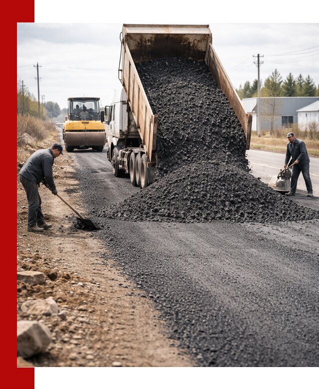 Асфальтовая крошка для дорог в Протвине — поставка и доставка