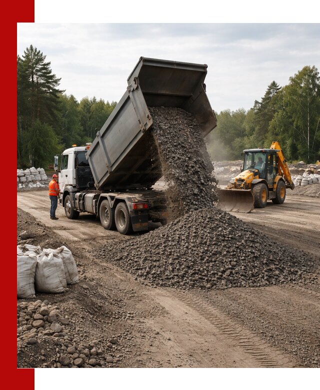 Доставка дробленого асфальта в Протвине для дорожных работ