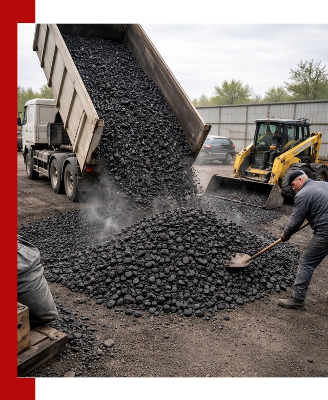 Доставка угля орех в Протвине оптом и в розницу