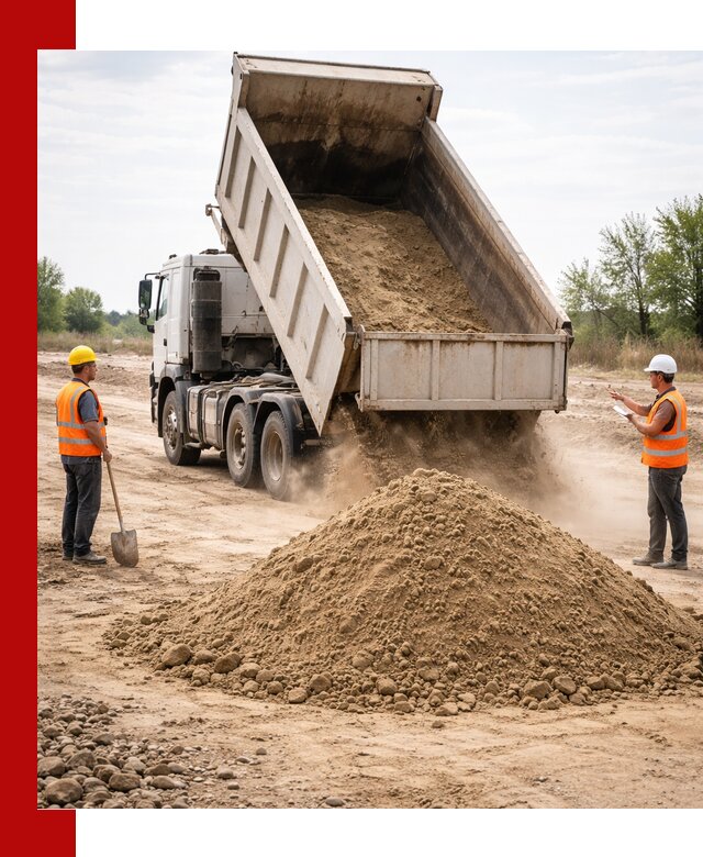 Доставка самосвалом 15 кубов в Протвине за город и по городу