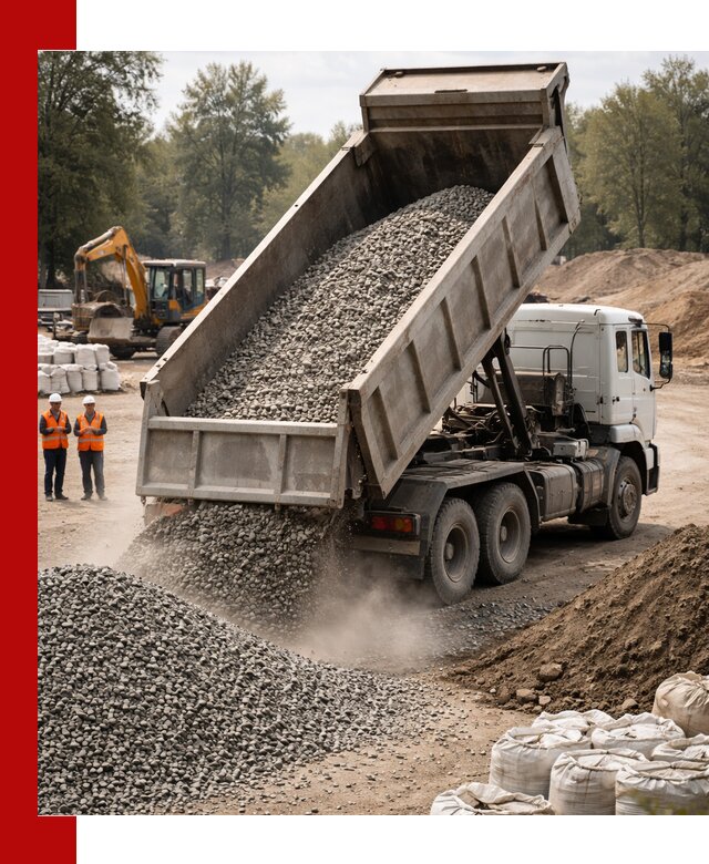 Аренда самосвала в Протвине для доставки сыпучих и нерудных материалов