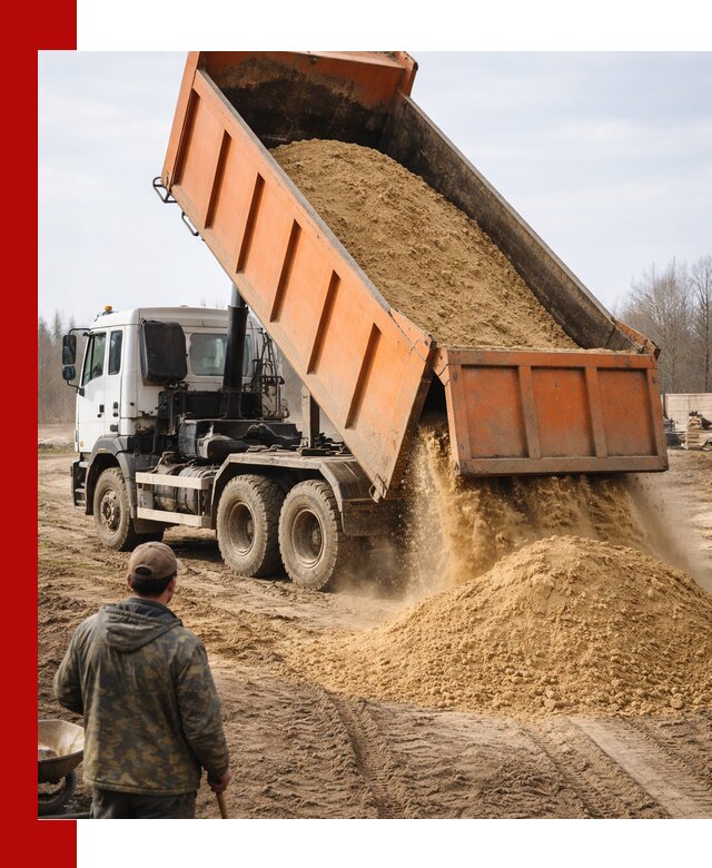 Аренда самосвала 20 тонн для перевозки грузов в Протвине