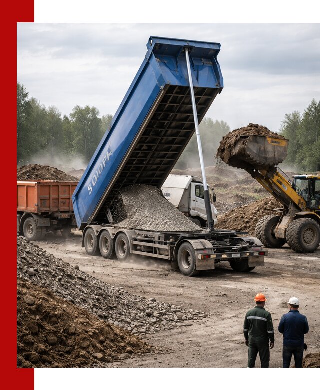 Аренда тонар 40 тонн в Протвине с доставкой материалов