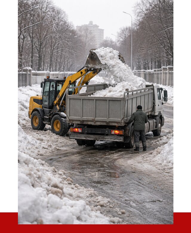 Вывоз снега с погрузкой в Протвине от 3561 р. ПРОНЕРУДПрн