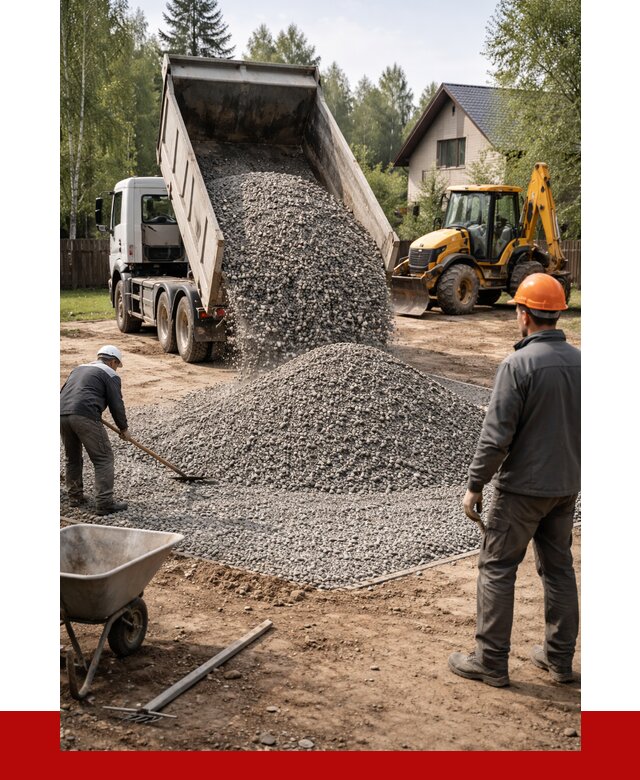 Отсыпка участка щебнем в Протвине от 6614 р. ПРОНЕРУДПрн