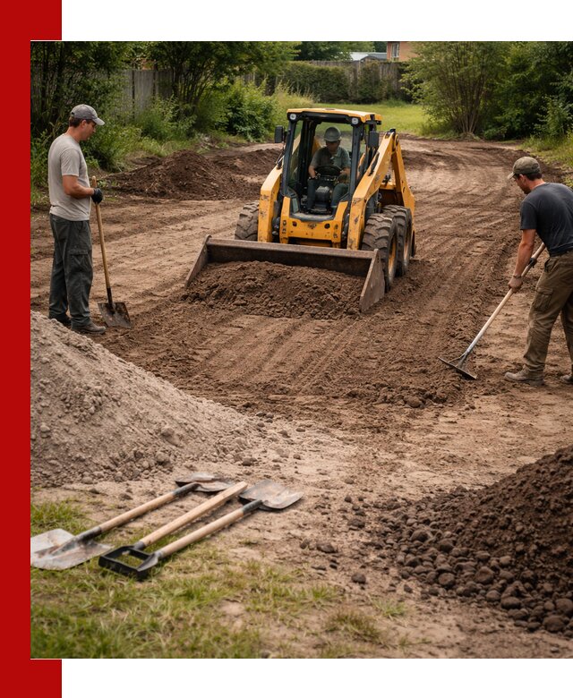 Планировка участка грунтом с вывозом и доставкой в Протвине