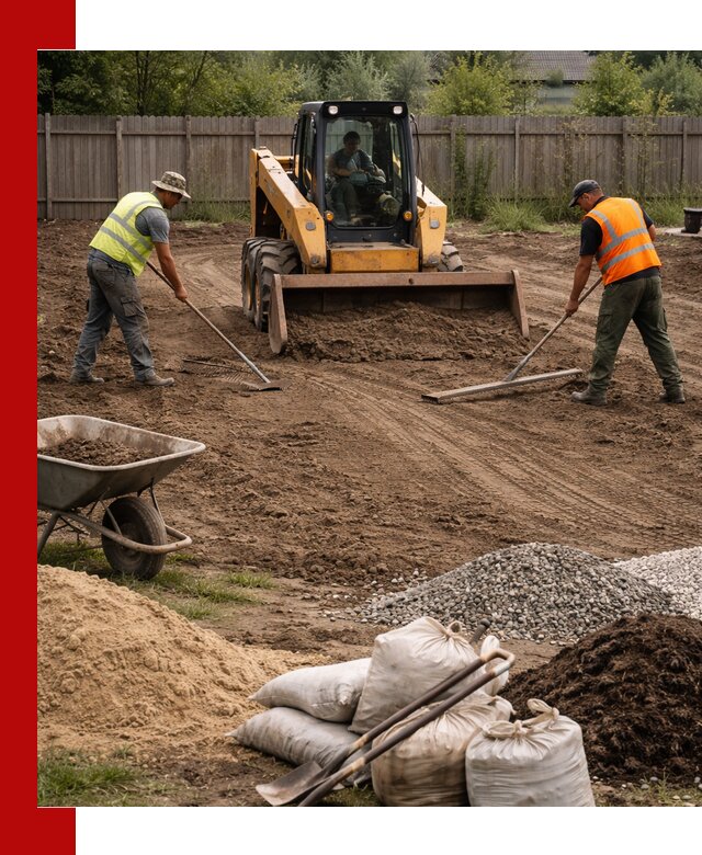 Выравнивание участка под строительство и благоустройство в Протвине