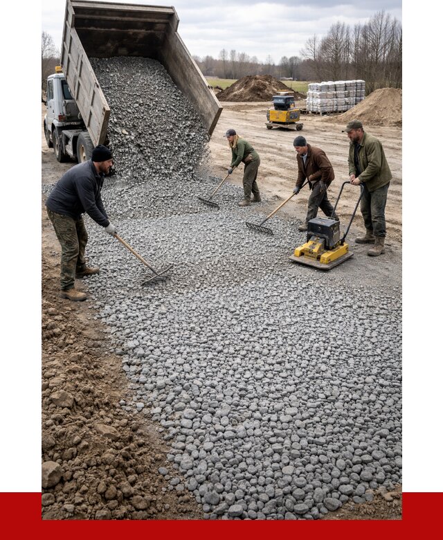 Устройство щебеночной подушки в Протвине от 4579 р. ПРОНЕРУДПрн